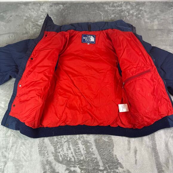 VTG 80s The North Face goose down gorpcore winter puffer bomber jacket wmns L - Picture 3 of 10